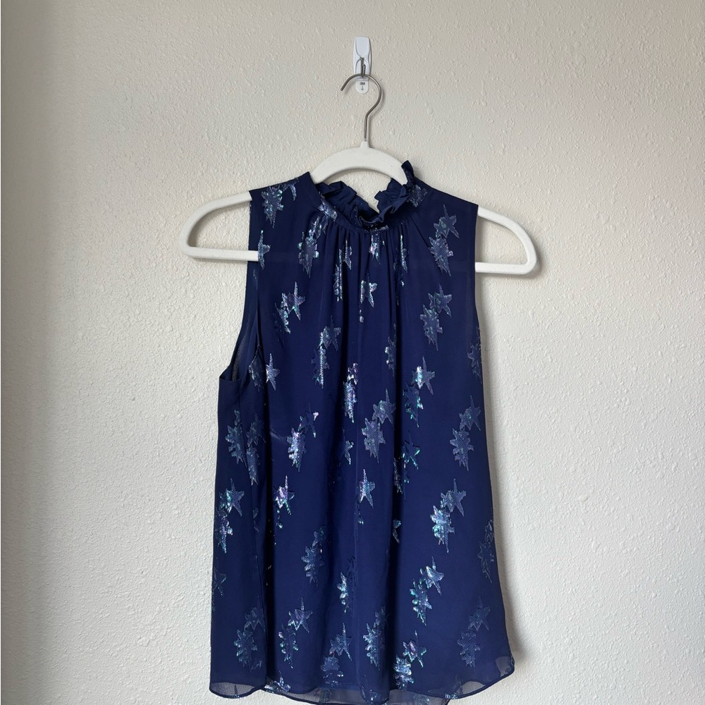 Rebecca Taylor Silk Top with Stars